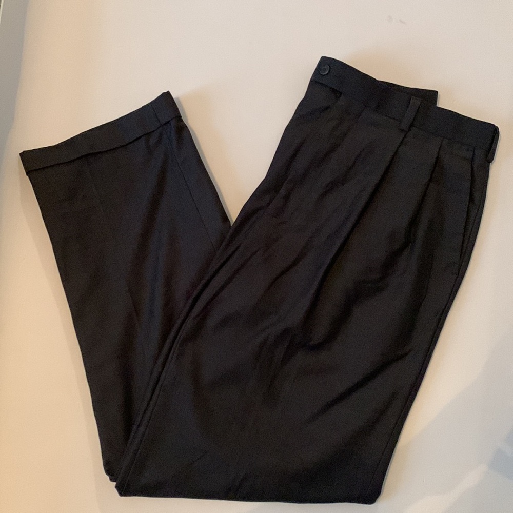 John Henry Menโs Dress Pants Charcoal Cuffed Leg Size 36-32